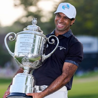 Aaron Rai becomes first English winner of PGA Championship in over a century