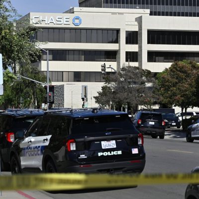 Man shot dead after taking 10 people hostage in California
