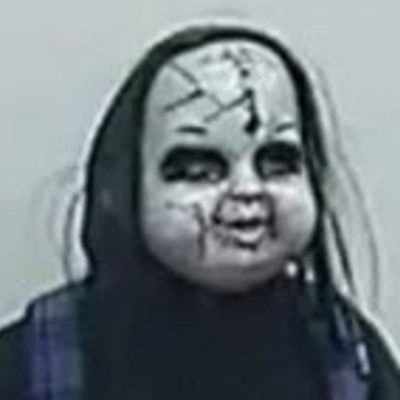 Hunt for ‘Chucky-style’ masked man who chased woman