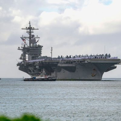 Trump dismisses concerns about conditions on US aircraft carrier